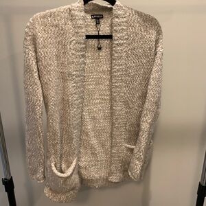 Cream chenille cardigan